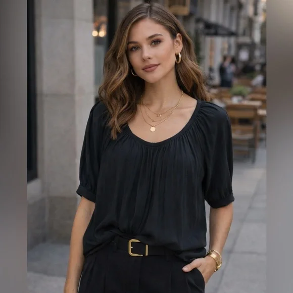 Smythe Gypset short sleeve blouse - Picture 2 of 6